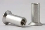 Atlas AENM10-266, Rivetnut Insert, 10-32 UNF-3B (.216-.266 Grip) Round Body, Countersunk Head, Stainless Steel., Passivated